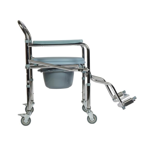 VMS Careline Foldable Commode Wheelchair with Splash Guard Mobile JioMart