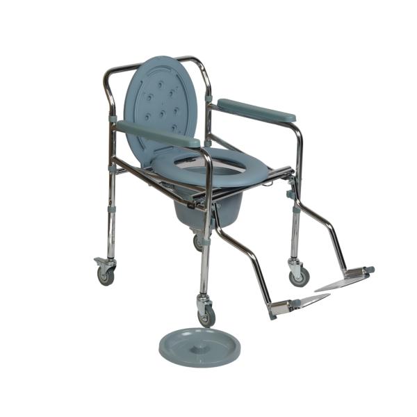 VMS Careline Foldable Commode Wheelchair with Splash Guard Mobile JioMart