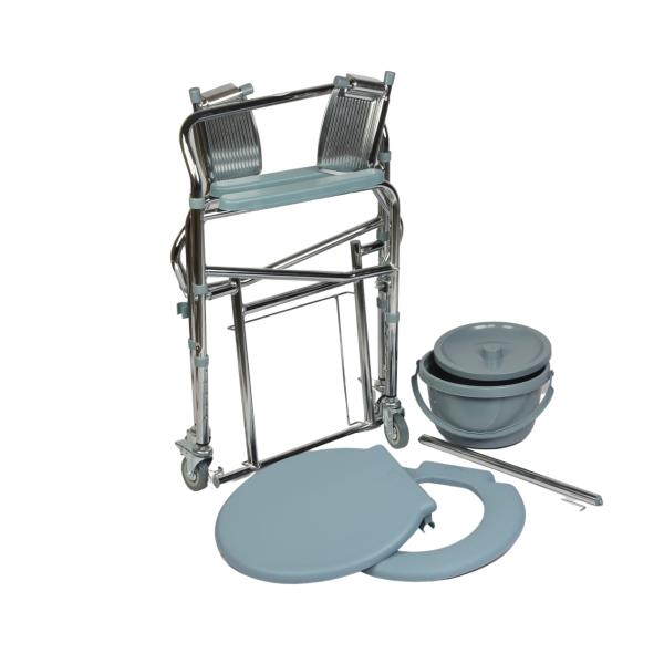 VMS Careline Foldable Commode Wheelchair with Splash Guard Mobile JioMart