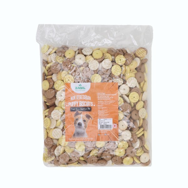 BASIL Round Biscuits for Adult Dogs, 900gm JioMart