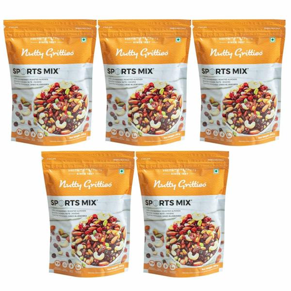 Nutty Gritties Sports Mix Roasted Almonds, Cashews, Pistachios, Dried