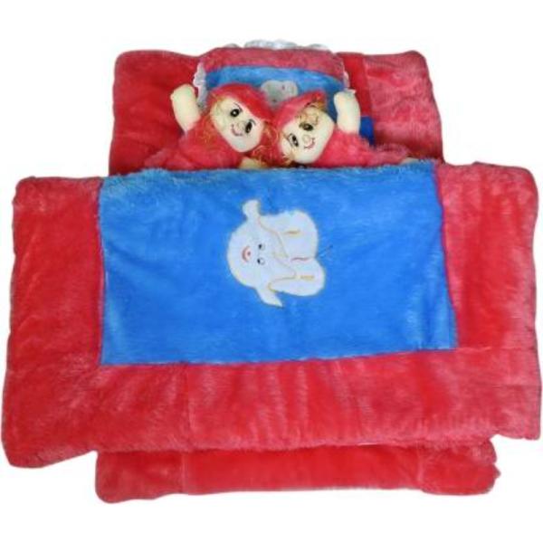 Babique Red Doll Wool Baby Bedding Set with Pillow (024 M) JioMart