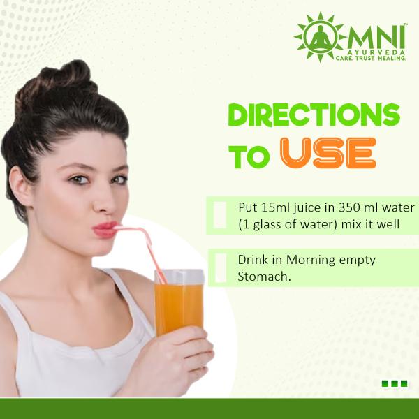 Omni Ayurveda Amla Extract Juice Diabetic Care Balanced Blood Sugar Levels (500 ml