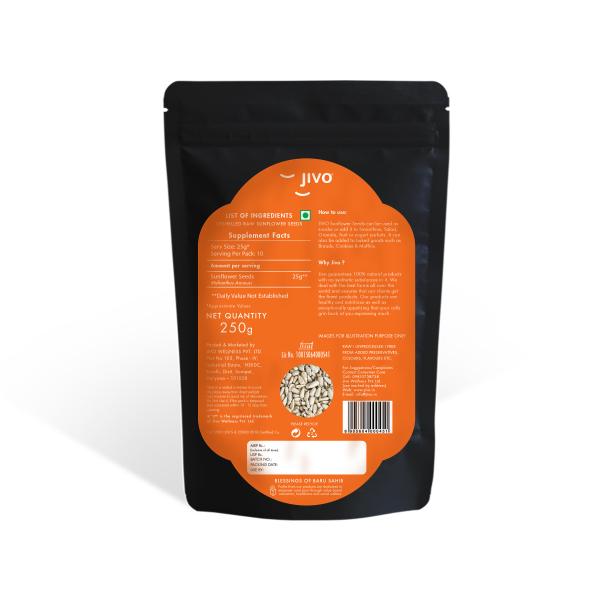 Jivo Cold Pressed Sunflower Oil 5L + JIVO Raw Unraosted Sunflower Seeds ...