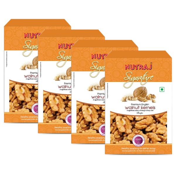 Nutraj Signature Recipe Ready Walnut Kernel Premium 800Gm (200gmX4) without shell JioMart