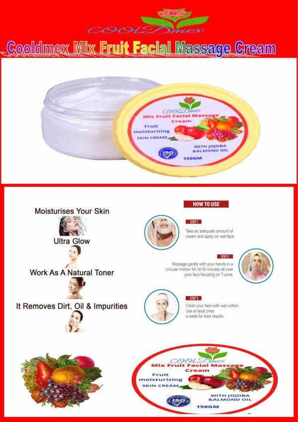 Cooldmex Mix Fruit massage cream (150 GM) JioMart