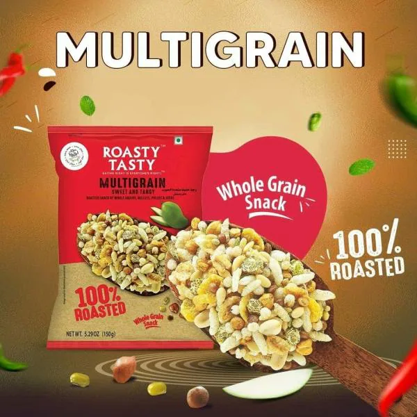 Roasty Tasty Roasted Multigrain Sweet and Tangy Whole Grain Indian