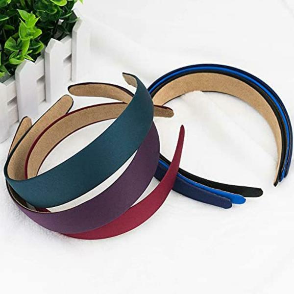 Trendy Club Women and Girls Multicolor Hair Bands Plastic, Satin (Pack
