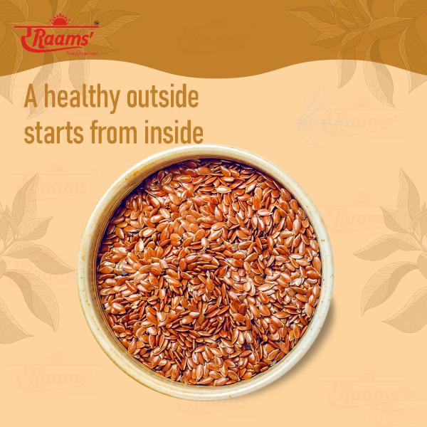 RRAANS' ROASTED FLAX SEEDS(ALSI) 250GM HIGH IN FIBRE,PROTIEN AND NUTRIENTS FLAX SEEDS 250GM