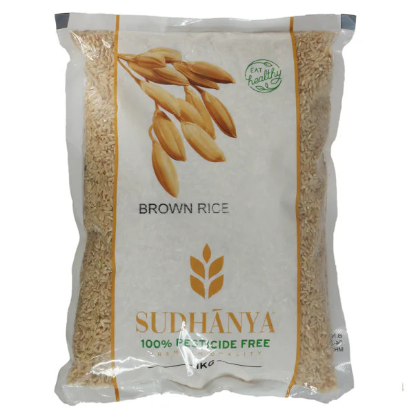Organic Sudhanya Sona Masoori Brown Rice 5kg JioMart