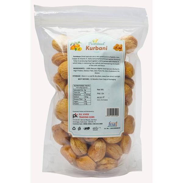 Farmbean Premium Dried Apricots / Jardalu / Kurbani / Khubani (1kg