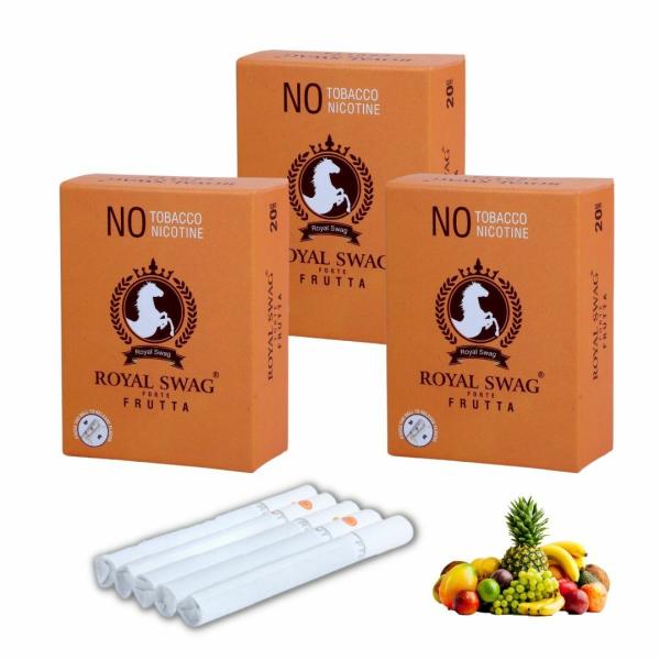ROYAL SWAG Ayurvedic Herbal Cigarette Frutta Flavoured (60 Sticks) 100