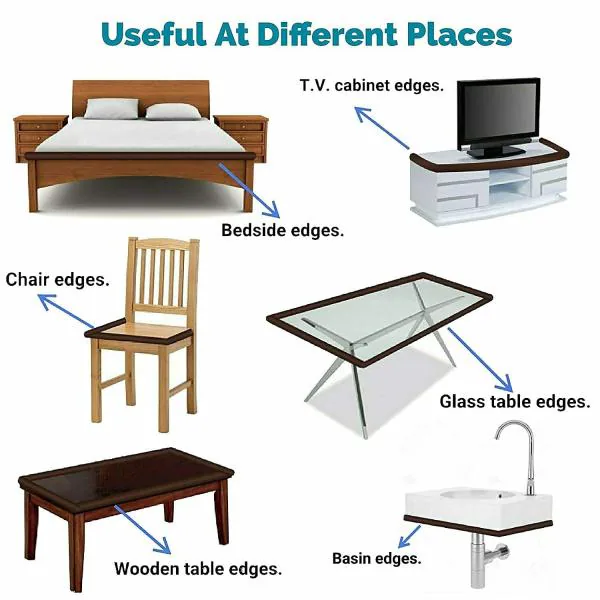 TONY STARK Baby Safety Strip Furniture Edge Guard 2 Meter Cushion