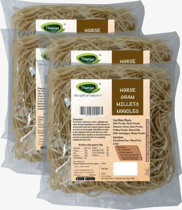 Thanjai Natural Horsegram Millet Noodles 720 g Each (Pack of 4) JioMart
