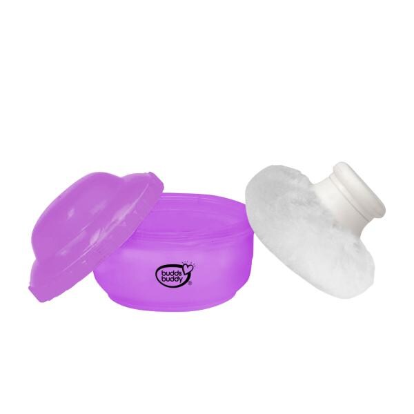 Buddsbuddy Popo Purple Baby Powder Puff with Storage Case JioMart