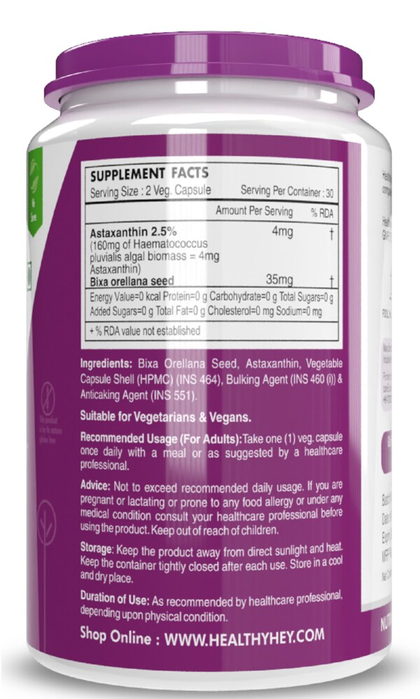 Healthyhey Nutrition Astaxanthin , 60 Capsules JioMart
