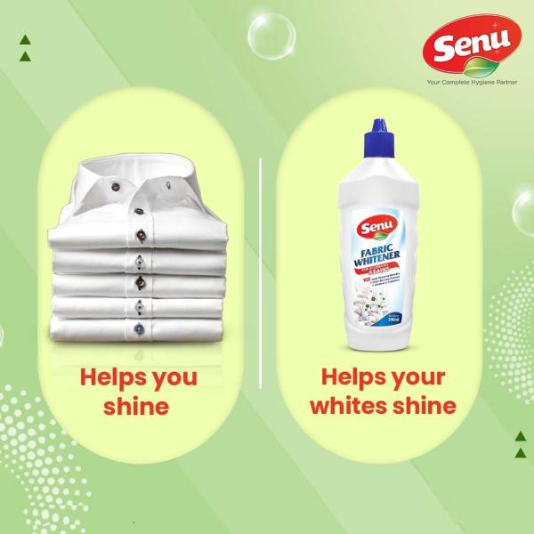 Senu Fabric Whitener with Bleach Stains Remover For White Fabric