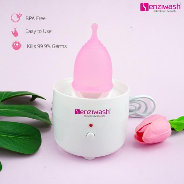 Senziwash Menstrual Cup Steam Sterilizer Kills 99 of Germs in 3