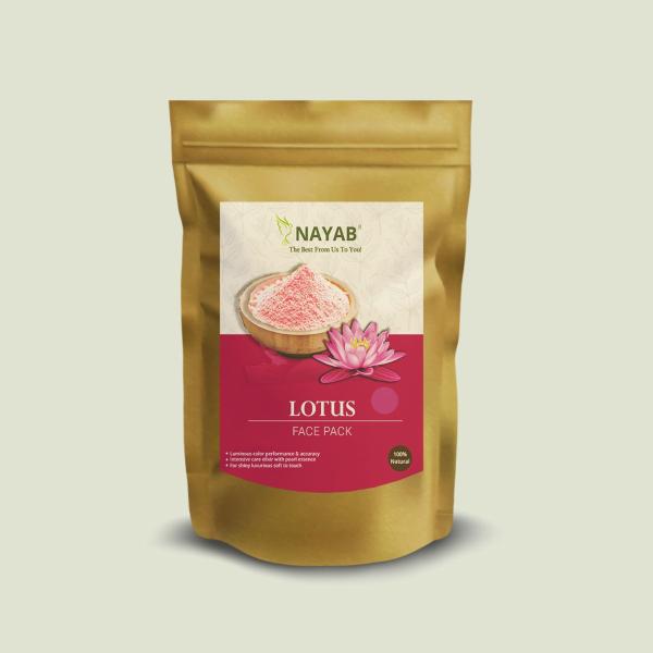 Nayab Lotus Face Pack With Gloves With Shower Cap, Spoon, Brush And