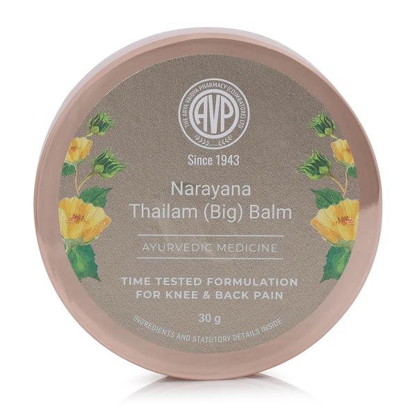 AVP Naryana Thailam (Big) Balm, Relief to Inflamed Joints, Pain Relief