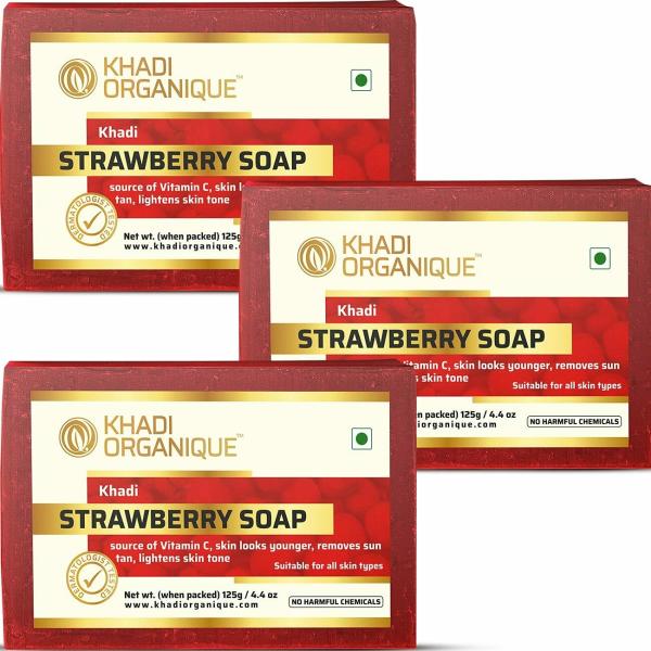 KHADI ORGANIQUE STRAWBERRY SOAP JioMart