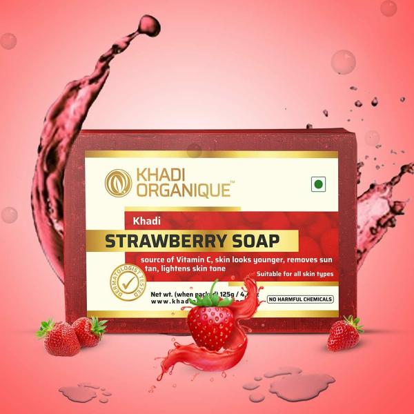 KHADI ORGANIQUE STRAWBERRY SOAP JioMart