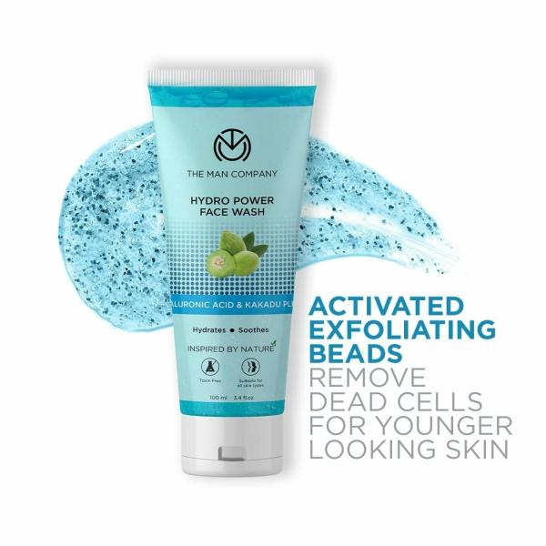 The Man Company Hydro Power Face Wash with Hyaluronic Acid and Kakadu