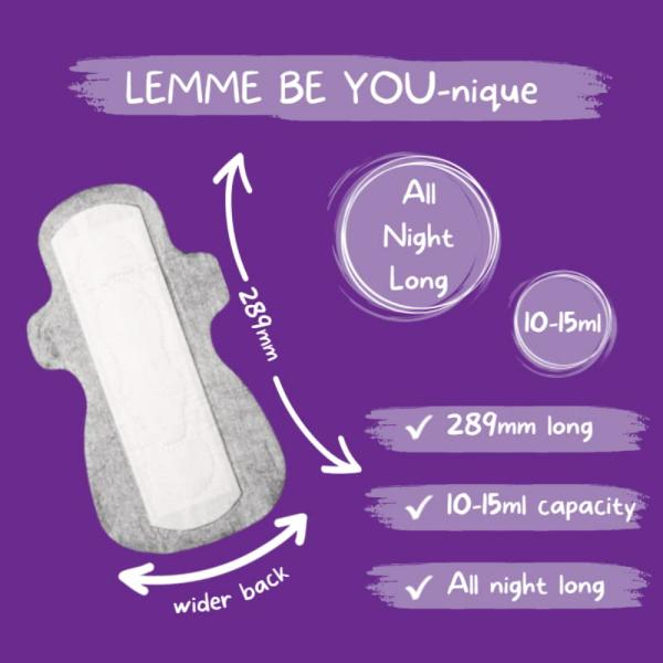 Lemme Be Combo 10 Cotton Ultra Soft Comfortable Sanitary Pads, Panty