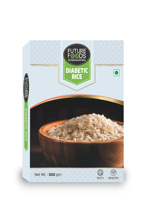 Future Foods Diabetic Rice 500 gram, Low GI Rice, Diabetic Friendly White Rice Delight Rice