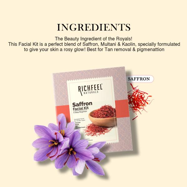Richfeel Saffron Facial Kit 5x6 G Pack of 3 JioMart