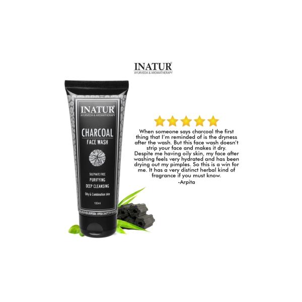 INATUR Men Charcoal Face Wash JioMart