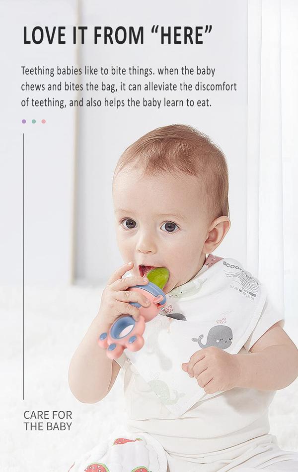 StarAndDaisy Blue Baby Soother Fruit Feeder For Toddlers (0 M3 Yrs