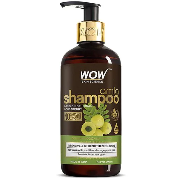WOW Skin Science Amla Shampoo For Weak Hair - No Sulphate, Parabens,  Silicones, Synthetic Color & PEG - 300mL - JioMart