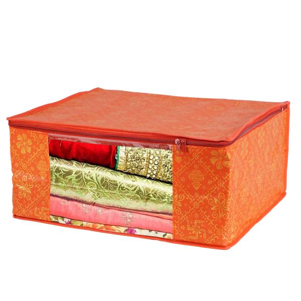 Annora International Pack Of 4 Non Woven Saree Covers Cloth Wardrobe