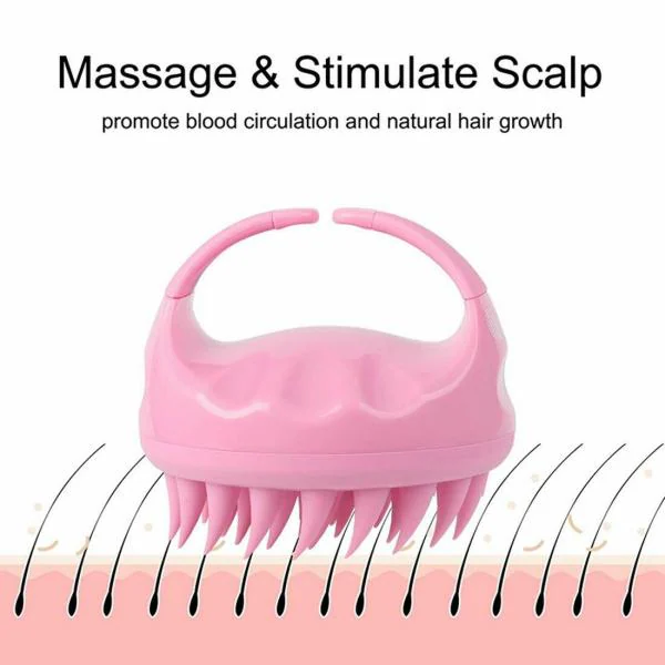 BMG IMPORT EXPORT Hair Scalp Massager Scrub Shampoo Brush with Soft  Silicone Bristles Exfoliator Ergonomic Scrubber Comb for Dandruff Removal,  Improve Hair growth Relax Thick Curly Hair for Men, Women - JioMart