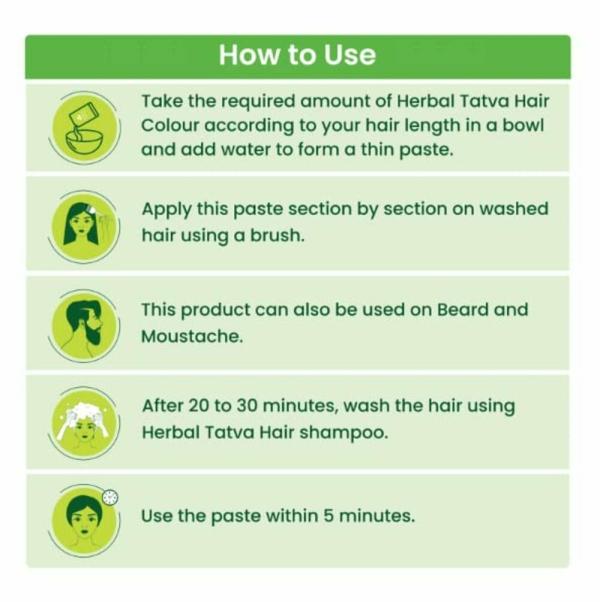 Herbal Tatva Ayurvedic Black Hair Colour Natural Hair Colour for Men