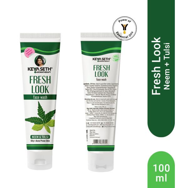 Keya Seth Aromatherapy, Fresh Look Face Wash Neem & Tulsi 100 ml