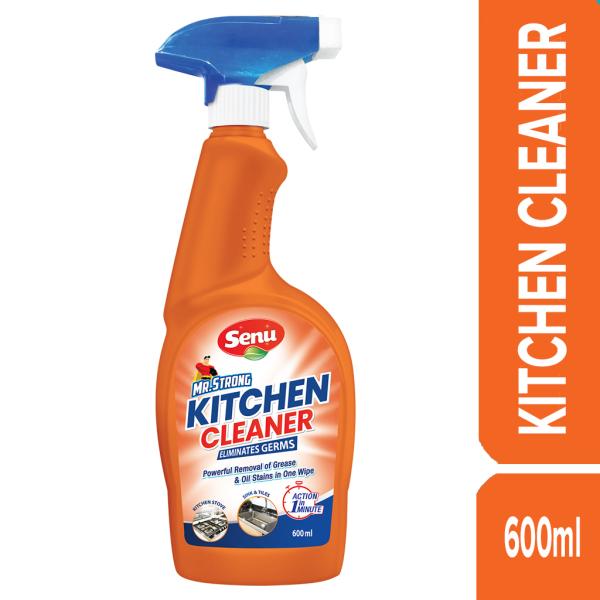 SENU Kitchen Cleaner Liquid Spray 600 ml Powerful Degreaser