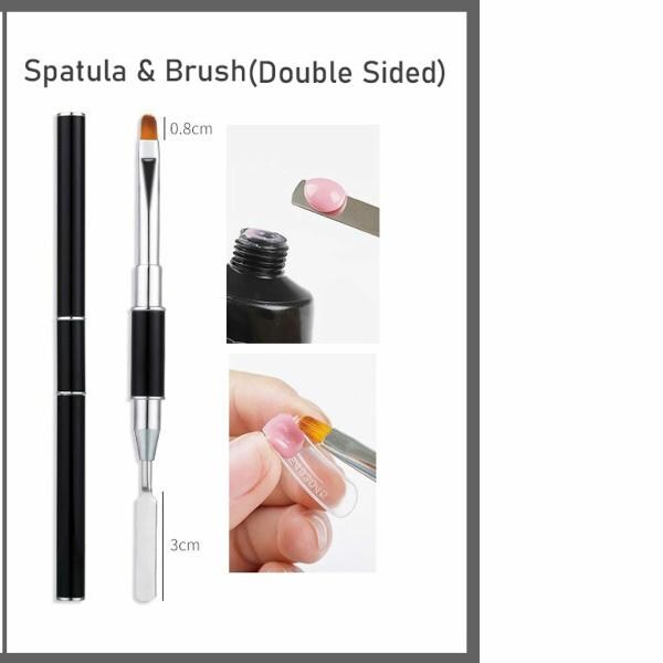 Coslifestore Polygel Nail Extension Trial Kit With Dual Forms, Buffer