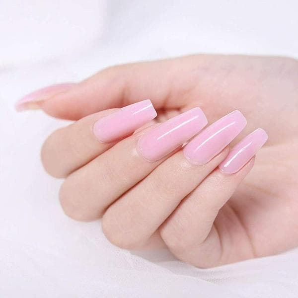 Coslifestore Polygel Nail Extension Trial Kit With Dual Forms, Buffer, Brush, Polygel Tube, Top