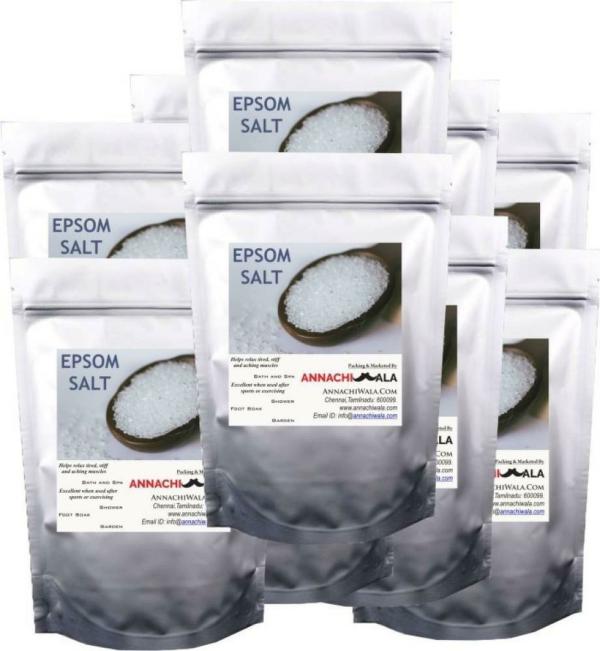Annachiwala Bath Epsom Salt For Body Pain, Muscle Pain And Hair (Pack