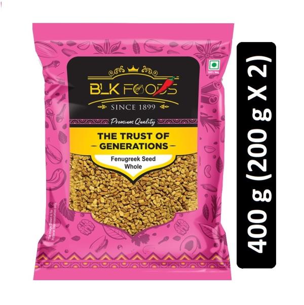BLK Foods Select Fenugreek Seed Whole (Methi dana Sabut) 400g (2 X 200g) JioMart