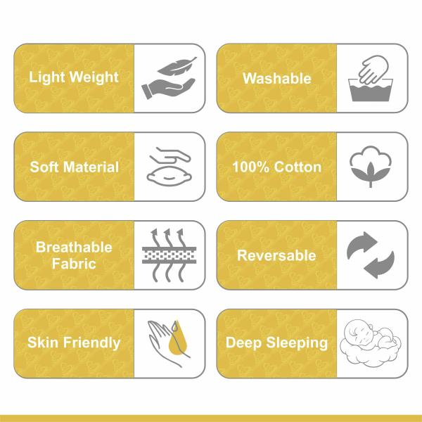 Mumma Mall Round baby tub bed with a heart pillow and pair of Bolster