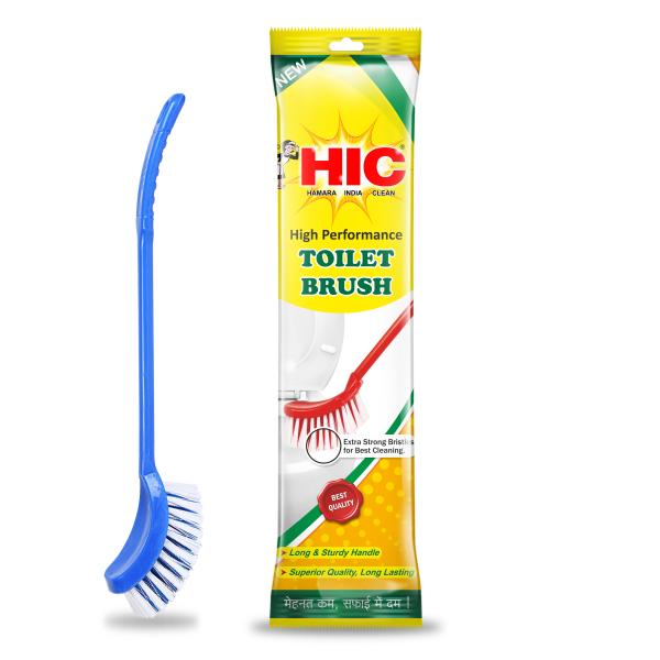 HIC Toilet Cleaning Brush with Long Handle for Bathroom and all type