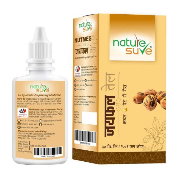 Nature Sure Nutmeg Jaiphal Oil for Bloating & Constipation in Men