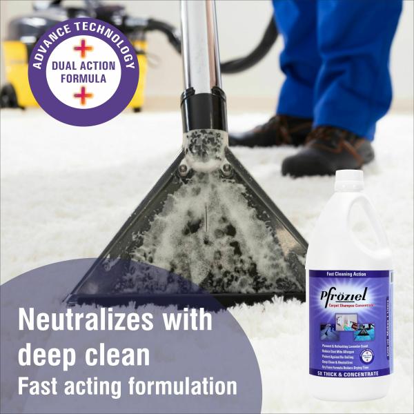 Pfroziel carpet, sofa, mattress, fabric upholstery cleaner (1L) Remove tough stain/Spots/heavy