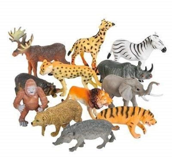 Grest Realistic Small Size Wild Safari Zoo African Jungle Animals