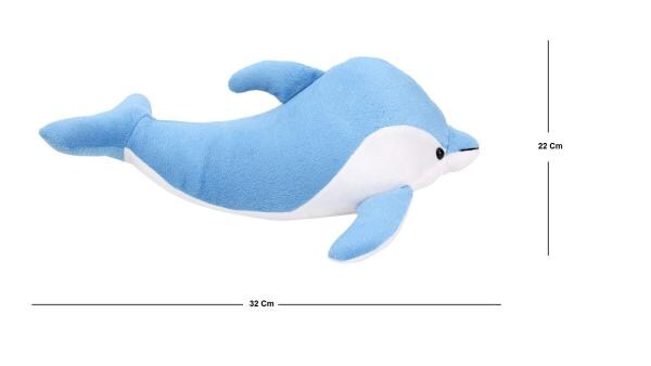 Deals India Blue Dolphin Soft toy- 32 Cm, Blue - JioMart