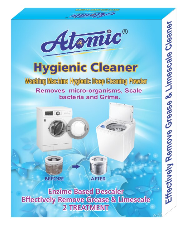 Atomic Washing Machine Cleaner 150GM, Set of 2 Clean Tub & Drum for