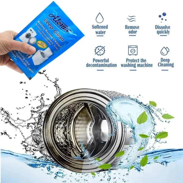 Atomic Washing Machine Cleaner 150GM, Set of 2 Clean Tub & Drum for